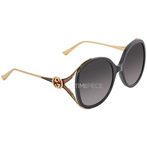 gucci 0226s|Gucci Grey Gradient Oval Sunglasses GG0226S 001 56.